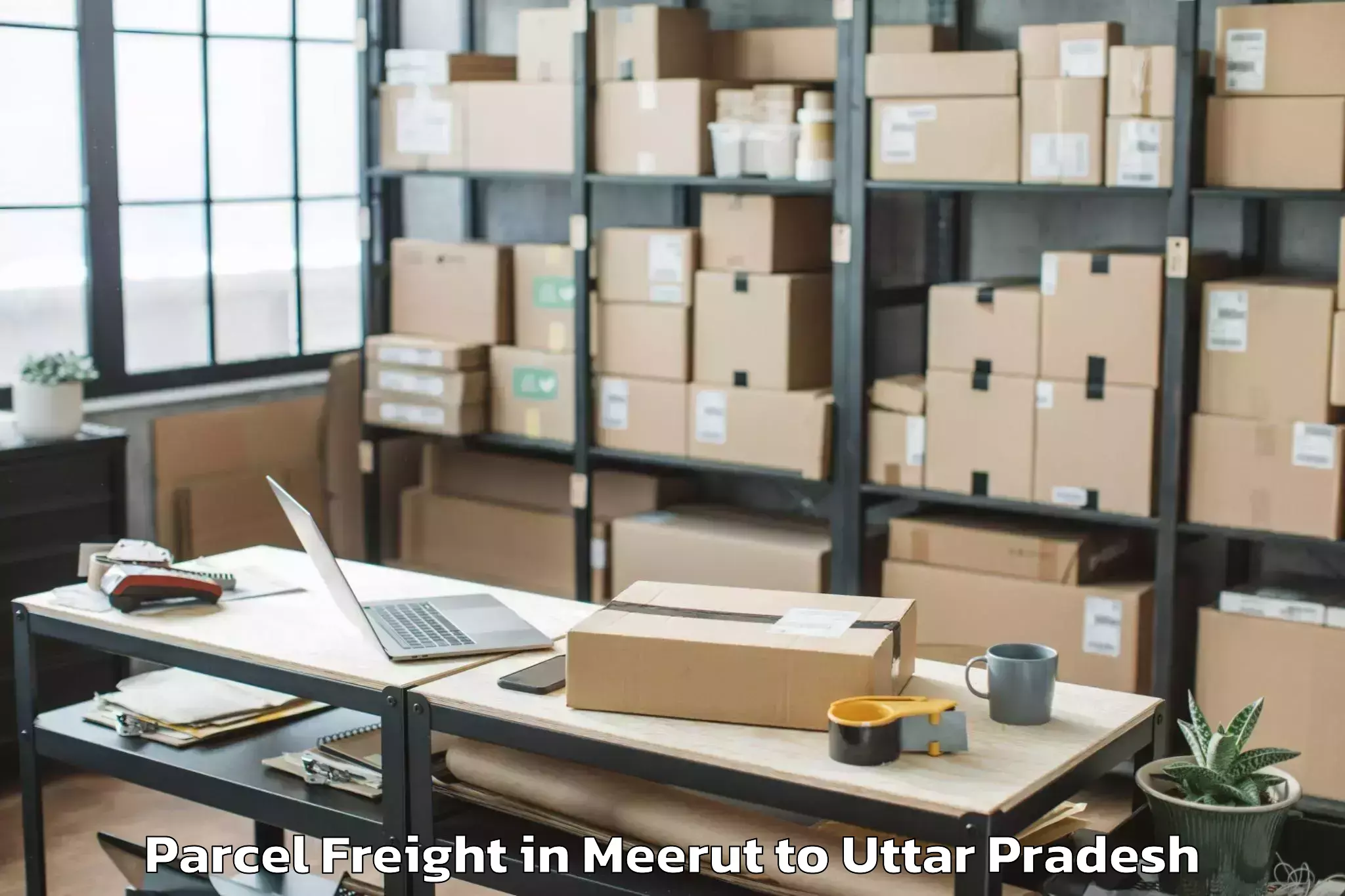 Book Your Meerut to Ghanghata Parcel Freight Today